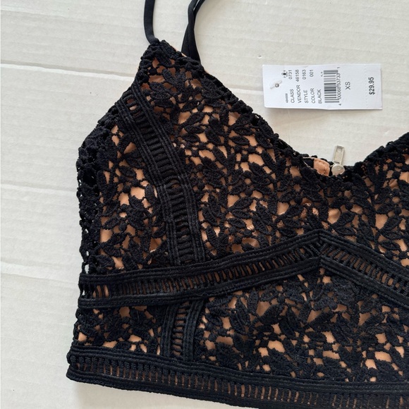 KENDALL & KYLIE Lace Bustier Bralette top NWT size XS black nude HTF rare Pacsun - Picture 7 of 16